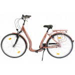 Mestský bicykel 28" 7 prevodový SPRICK Zündapp s nízkym nástupom hliníkový rám: 18" Medená